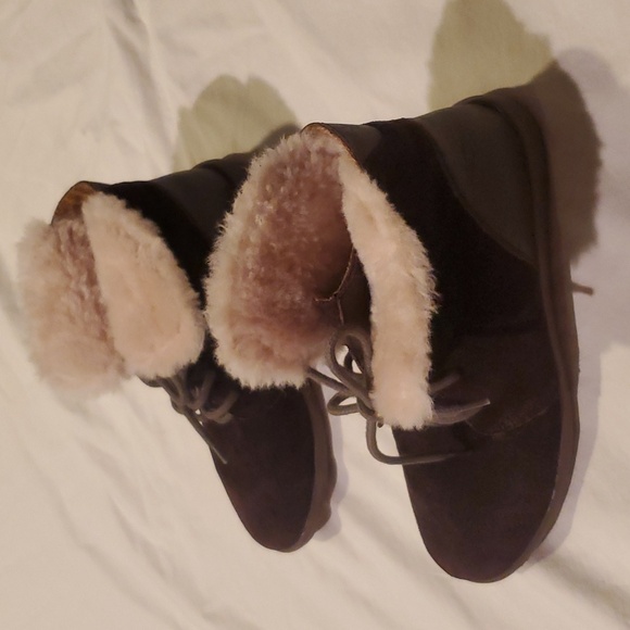 Emu Suede and Shearling Winton Booties - Picture 3 of 5